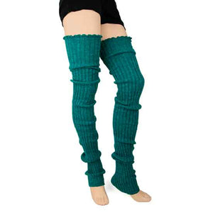 Super Long Cable-Knit Legwarmers