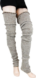 Super Long Cable-Knit Legwarmers