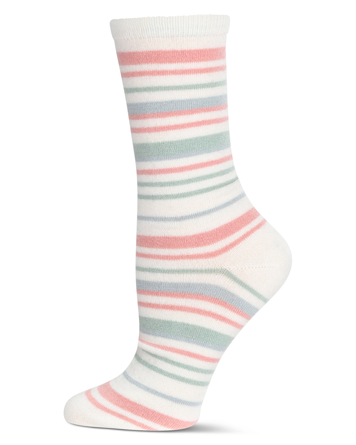 Striped Flat-Knit Cashmere